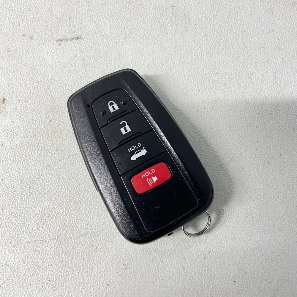 Toyota Corolla 4 Button Smart Key Fob Remote Trunk Release Panic Black OEM